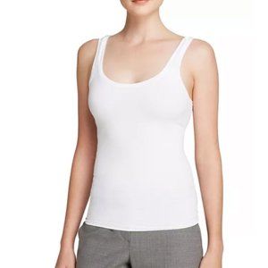Theory Tubular Stretch Jersey Tank Top White